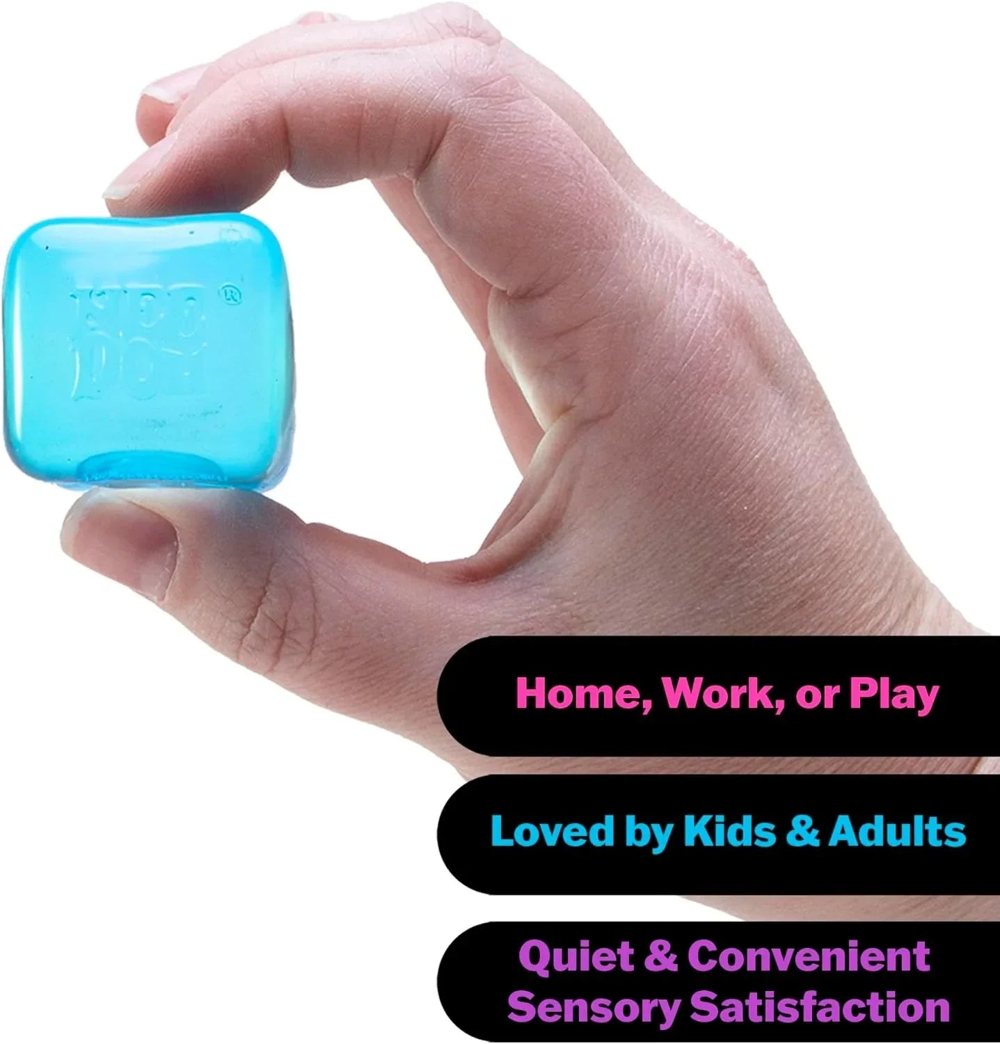 Schylling NeeDoh Nice Ice Baby - Sensory Squeeze Toy - Super Solid Squish - 1.25" Wide - Color May Vary (Pack of 1)