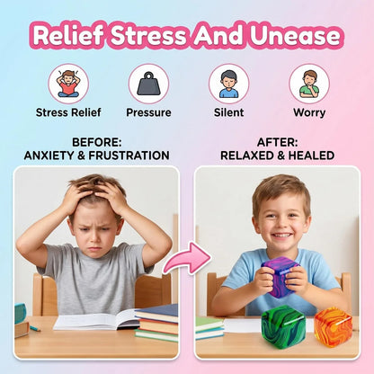 LAHAND 4 Pack Slow Rising Stress Cube,Ice Cube Squishy for Anxiety Stress Relief, Soft Squishy Toys for Party Favors Gifts Classroom Prizes