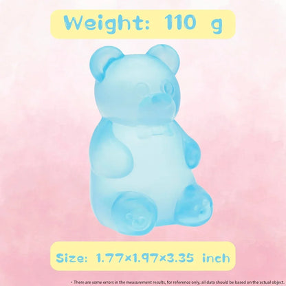 Gummy Bear Toy, Sugar Filled Squishy Toys for Kids Stress Relief - High Density Squeeze Balls for Students Calming - Fidget Squishy Toys for Anxiety Relief