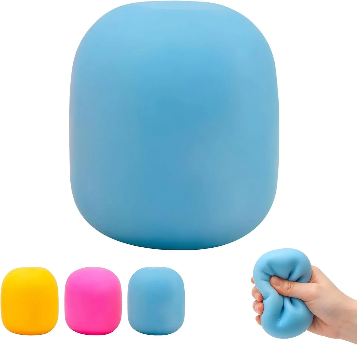 Gum Drop Squeeze Color Changing Squishy, Slow Stress Balls Fidget Sensory Toys for Adults,Gum Drop Shape (Blue) - US 4918