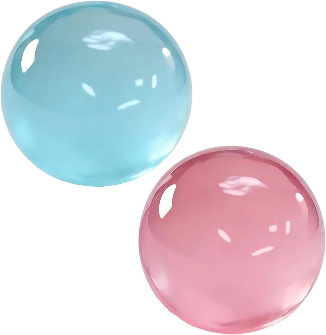 Coconut Oil Squishy, Coconut Oil Stress Ball – Super Soft, Handmade Slow Rising Fidget Squeeze Toy for Stress Relief, Squeeze the Stress Away (Blue+Pink) - US 8006