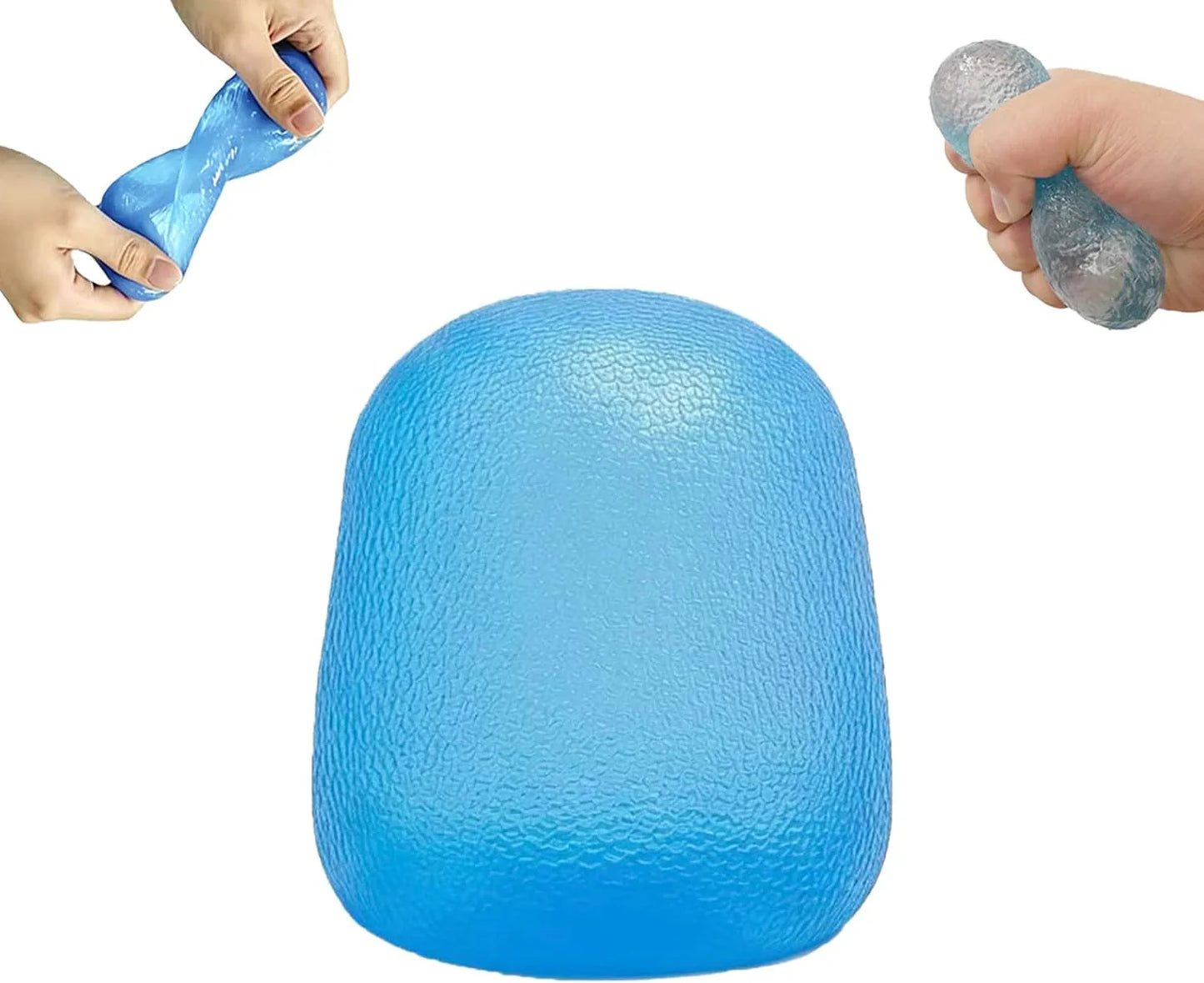 Soft Silicone Squishy Ball – Slow Rising Gumdrop Squeeze Toy for Kids Ages 3+ & Adults, Sensory Desk Toy for Home, Office & Everyday Play (Blue) - US 3593