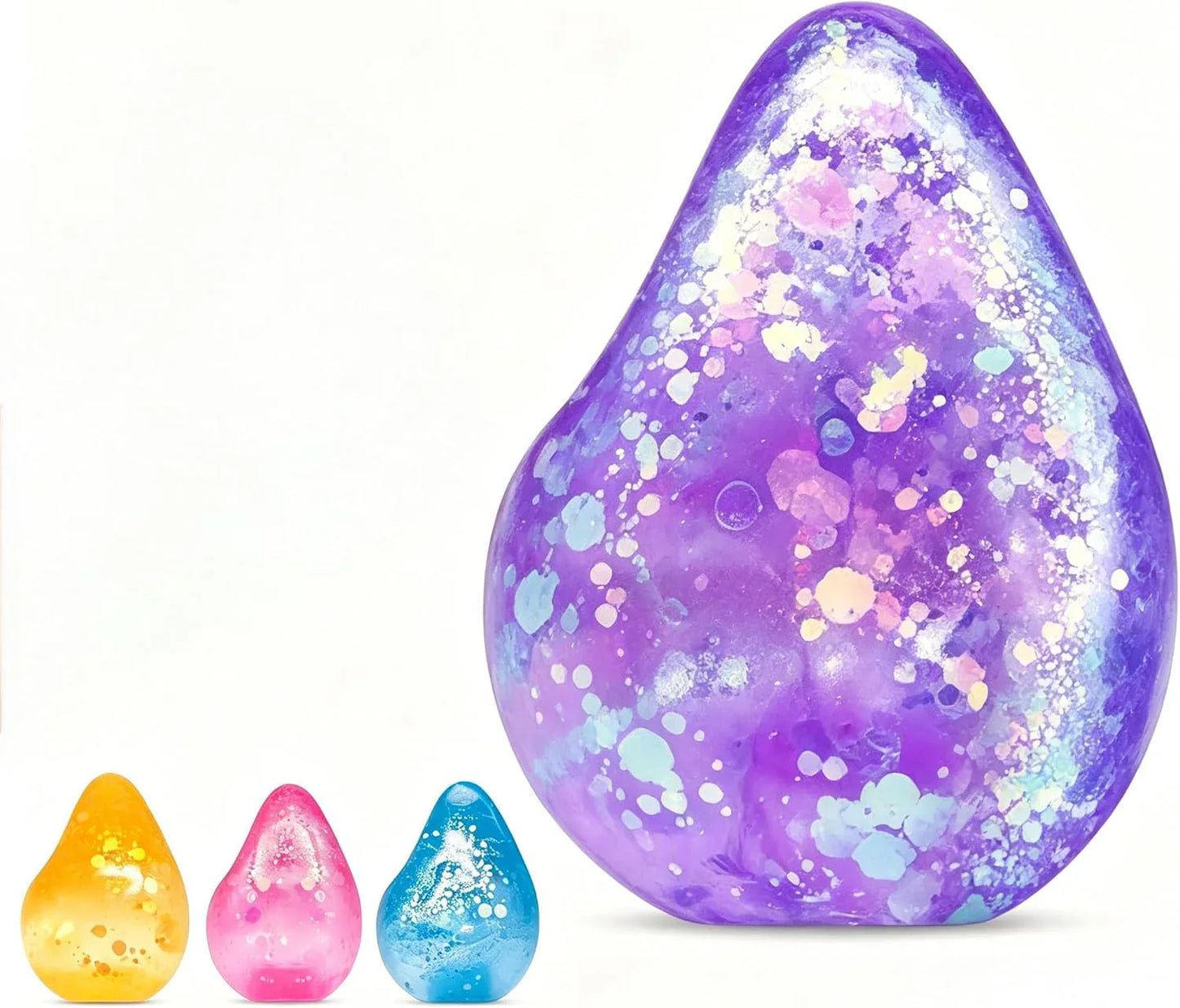 Fidget Toys Squishy Water Drop, Stress Cube Squishies Anxiety Stress Relief, Ice Squishy Stress Cube- Malt Sugar Balls, Sensory Ball for Kids with Autism (Blue, 1) - US 8072
