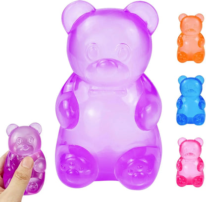 Gummy Bear Squishy, Stress Bear Taba Squishy, Taba Squishy Toys for Kids, Stress Balls Valentines Day Gifts Birthday Gifts Party Favors-Purple - US 5083